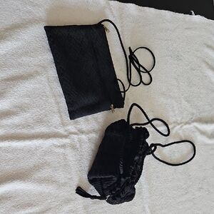 Chic Black Crossbody Bag Set